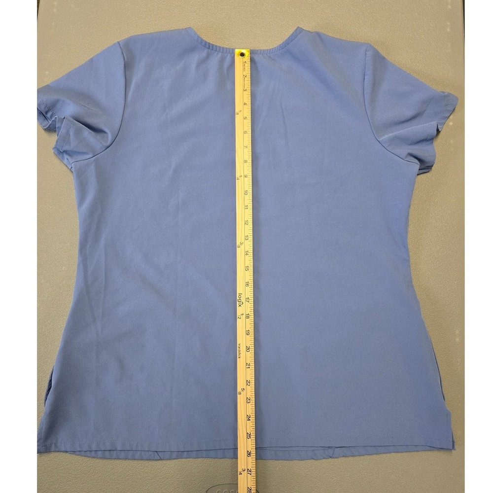 Skechers Scrub Set XL Blue Stretch Top Pants Medical Uniform Womens - Picture 6 of 10